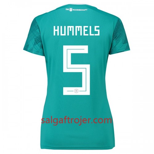 Tyskland Fodboldtrøjer Hummels 5 Dame Udebanesæt VM 2018 Tyskland Fodboldtrøjer Hummels 5 Dame Udebanesæt VM 2018